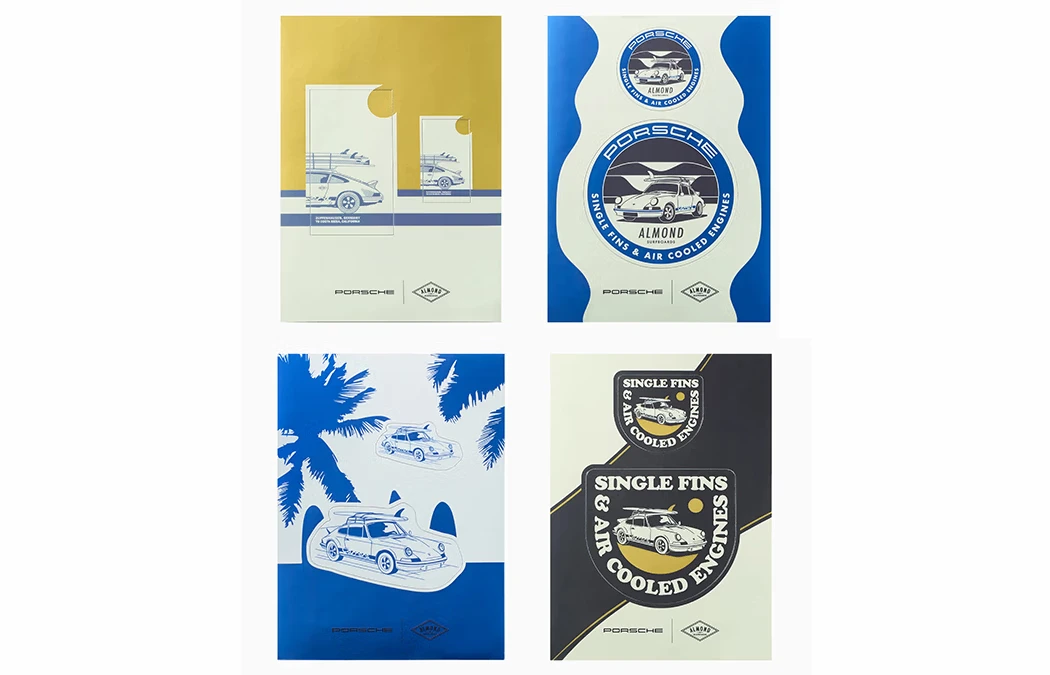 Porsche x Almond Sticker Set : Suncoast Porsche Parts & Accessories